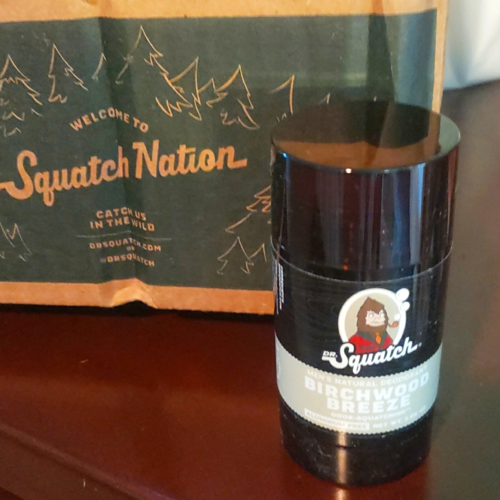 BIRCHWOOD BREEZE men’s natural deodorant by Dr. Squatch. New and unused. 2.65 oz